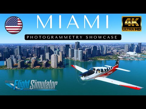Microsoft Flight Simulator 2020 | Miami 4K Ultra HD | Cinematic Scenery Showcase