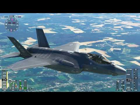 Microsoft Flight simulator F-35 exterior view