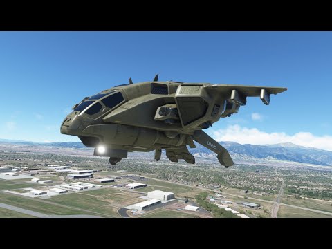 Microsoft Flight Simulator | Flying the Pelican from Halo!