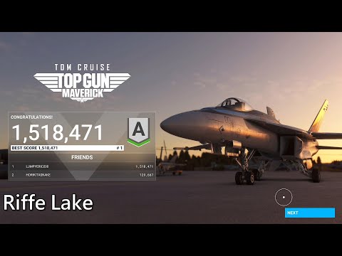 Microsoft Flight Simulator – Top Gun: Maverick DLC | Low Altitude Challenge(Riffe Lake)