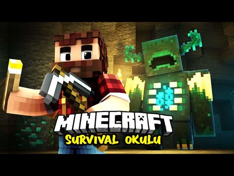 MİNECRAFT 1.19 VE KORKU FİLMİ TADINDA BİR WARDEN AVI !!!  | Minecraft Survival Okulu 1.18 B#87
