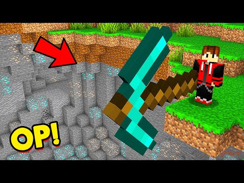 Minecraft, But I Can Craft GIANT Pickaxes…