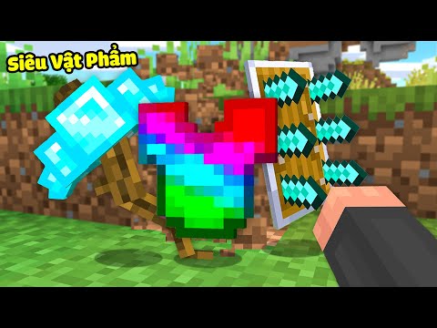 Minecraft nhưng Đập Block rớt Siêu Vật Phẩm