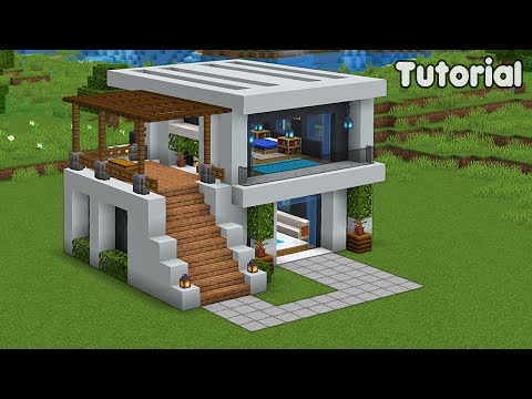 Minecraft Tutorial: How to Build a Modern Underground House – Easy #11