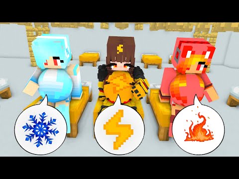 Monster School : Cute Pregnant Elemental Girl & Cute Baby Elemental – Minecraft Animation