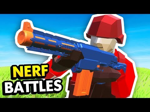 NERF WAR BATTLES IN RAVENFIELD (Ravenfield Funny Gameplay)