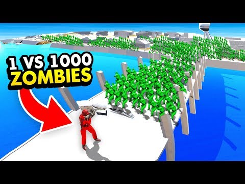 *NEW* 1 UNIT vs HUGE ZOMBIE INVASION IN RAVENFIELD (Ravenfield Funny Gameplay)