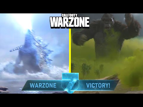 *New Godzilla vs Kong Victory Cutscene – Cod: Warzone [My 1st Win in Operation Monarch]
