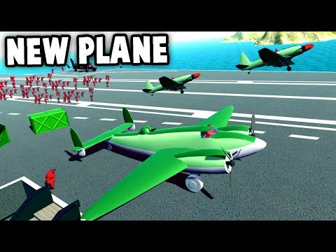 NEW Huge PLANE!  Twin Engine Plane with Turret!  (Ravenfield New Update Gameplay Early Access)