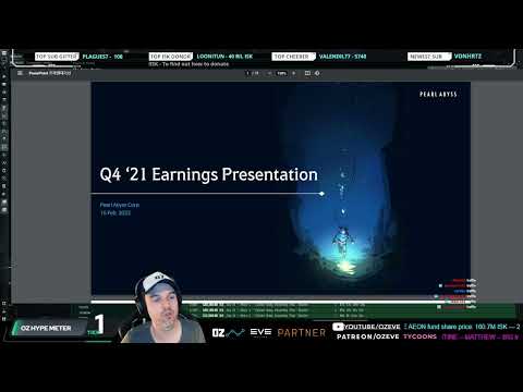 NFTs coming to Eve Online? — Pearl Abyss (CCP parent) Q4 Earnings Report (Feb 2022)