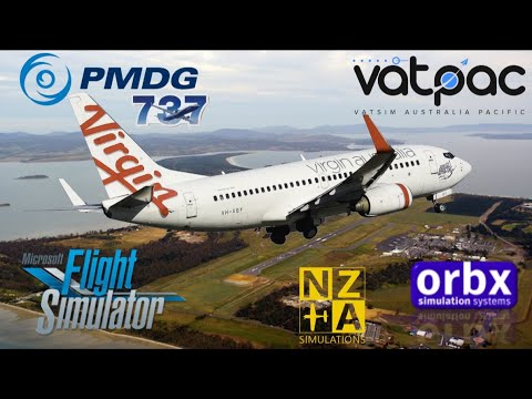PMDG 737-700 Microsoft Flight Simulator on Vatsim – NZA Hobart, Impulse Adelaide