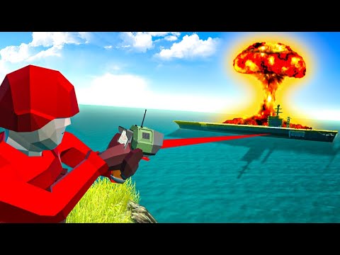 Ravenfield but I can Call in NUKES!  Ravenfield Best Mods Sinking the Aircraft Carrier