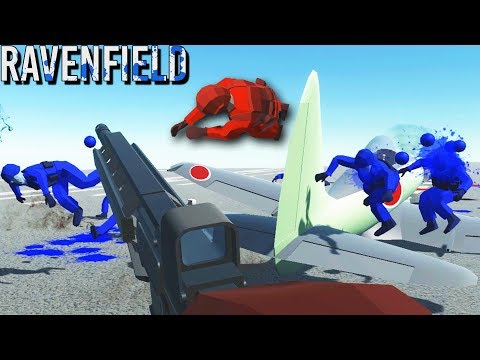 Ravenfield FUNNY Slow Motion Kamikazi Plane attacks! (Ravenfield Secret Weapons Gameplay Beta 6)