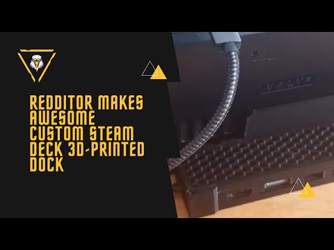 Redditor makes awesome custom Steam Deck 3d-printed dock