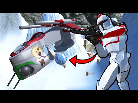 Republic LAAT Rhen Var GROUND INVASION! – Ravenfield: Star Wars Battle Simulator