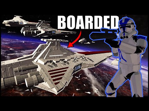 Republic Ship BOARDED Over Coruscant! – Ravenfield: Star Wars Mod Battle Simulator
