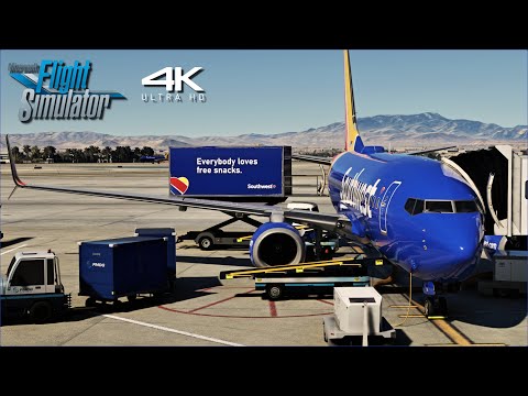 Southwest Airlines PMDG 737-700 Full Flight Chicago – Las Vegas | ULTRA 4K | A MSFS Experience
