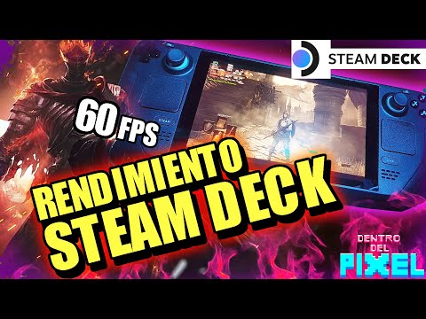STEAM DECK RENDIMIENTO de la consola portátil de VALVE | FPS TEMPERATURA adaptador HDMI y en Español