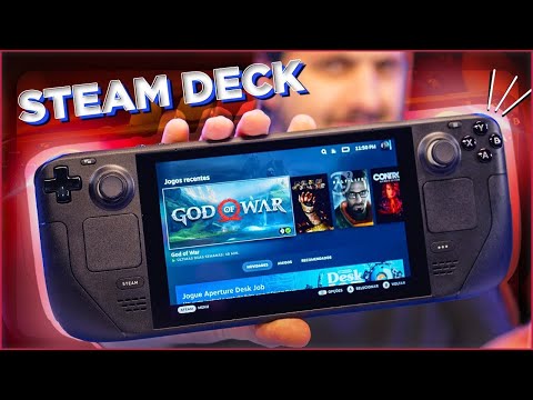 STEAMDECK: PRIMEIRAS IMPRESSÕES, TOUR COMPLETO E GAMEPLAYS!