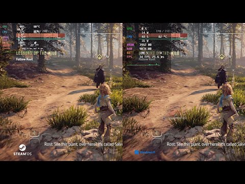 SteamOS vs Windows 11 Benchmark – Horizon Zero Dawn – Steam Deck