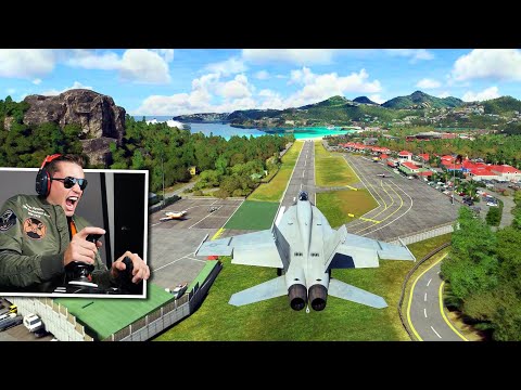 THE WORLD'S TOUGHEST LANDINGS IN A FIGHTER JET – Microsoft Flight Simulator Top Gun DLC
