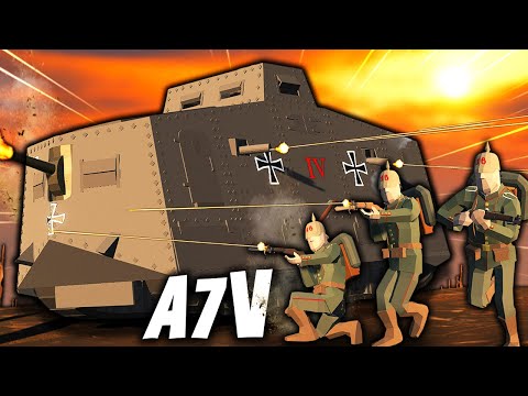 this MONSTER WW1 TANK destroyed MY ENTIRE TRENCH… Ravenfield WW1