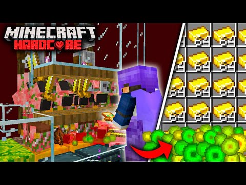 UNLIMITED GOLD and XP in Minecraft Hardcore (Hindi)