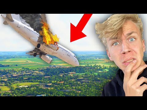 VLIEGTUIG CRASH BIJ MIJN HUIS!! (Flight Simulator 2020)