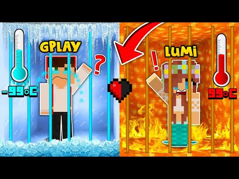WIĘZIENIE LODOWE -99 STOPNI vs WIĘZIENIE PIEKIELNE +99 STOPNI W MINECRAFT?! GPLAY & LUMI