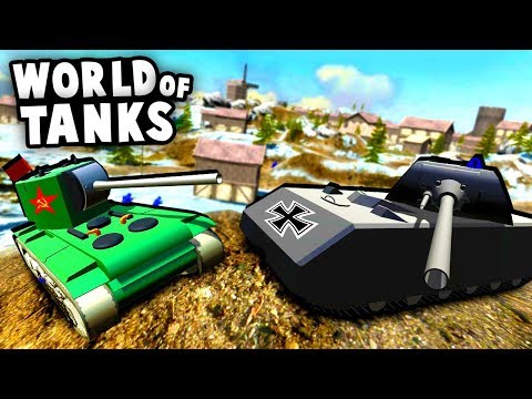 World of Tanks in Ravenfield! Russian KV-2 vs German Maus! (Ravenfield Best Mods)