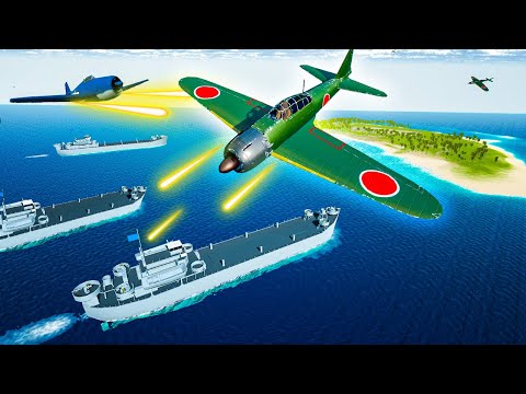 WW2 Pacific CONVOY ESCORT To Defeat The JAPANESE FORCES in Ravenfield!