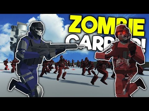ZOMBIE ARMY BATTLES SWAT ON CARRIER! – Ravenfield Mods Gameplay – Zombie Survival