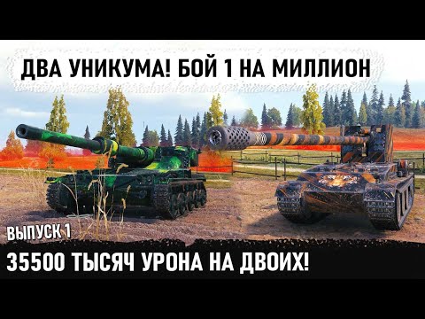 Бой 1 из миллиона #1! Как два Уникума сделали 35500 урона на двоих  мантикора и гриль 15 в wot
