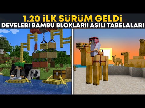 1.20 Güncellemesi İlk Sürüm Geldi! DEVELER, YONTULMUŞ KİTAPLIKLAR, BAMBU BLOKLARI ve DAHASI!