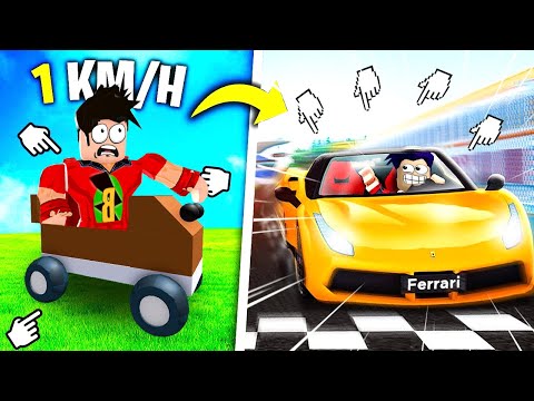 10 BİN KM HIZLA YARIŞTIM!! 🚗 Roblox Anime Race Car Clickers