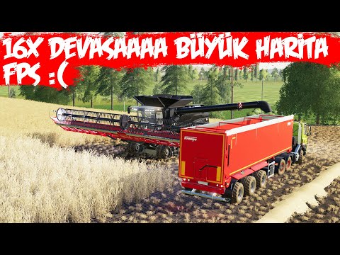 16X DEVASAAAA BÜYÜK HARİTA & FARMING SIMULATOR 2019 TÜRKÇE OYNANIŞ