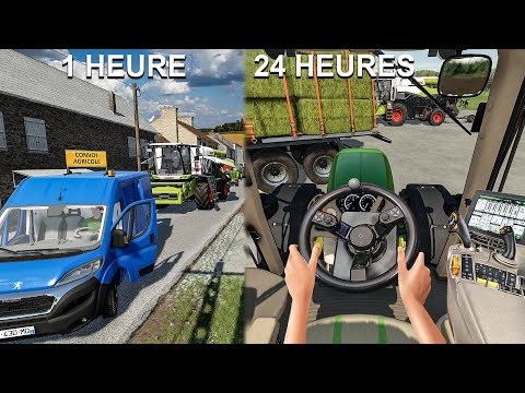 24h00 dans une Ferme en jouant le plus réaliste possible sur Farming Simulator 22
