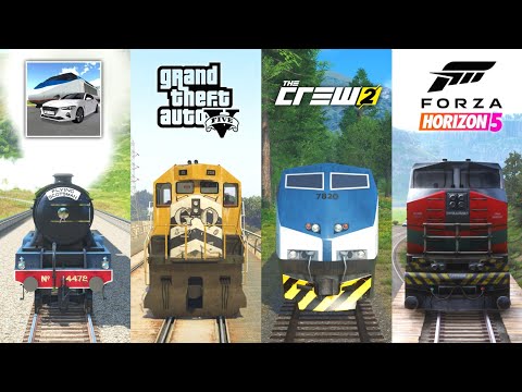 3D Driving Class Train vs The Crew 2 Train vs Forza Horizon 5 & 4 Train vs GTA 5 Train