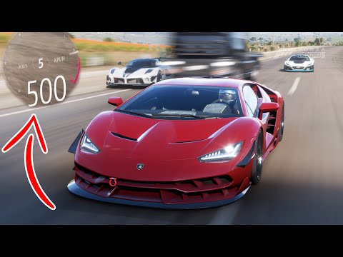 500 KM HIZLA GİTTİM !! DÜNYANIN EN HIZLI ARABASIYLA OTOBANDA KAPIŞMA – Forza Horizon 5