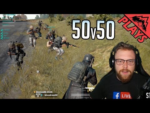 50v50 INSANITY – PlayerUnknown's Battlegrounds #54 (PUBG Gameplay Custom Games) StoneMountain64