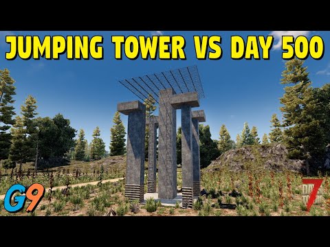 7 Days To Die – The NEEBS Jumping Defense Tower VS Day 500 Horde