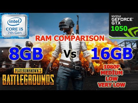 8GB vs 16GB RAM in PlayerUnknown's Battlegrounds