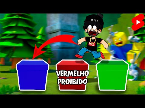 A cor vermelho é proibida nesse jogo ❌🔴😱 #roblox