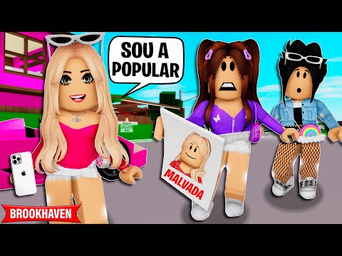 A MENINA POPULAR DA ESCOLA ESCONDIA UM SEGREDO| Historinhas Brookhaven Roblox | Bibi e Lud