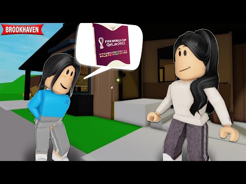 A MENINA QUERIA UM ÁLBUM DA COPA | Historinhas Brookhaven RP🏡 | Roblox