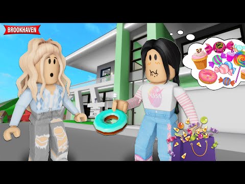 A MINHA AMIGA ESTÁ VICIADA EM DOCES | Historinhas Brookhaven RP🏡 | Roblox