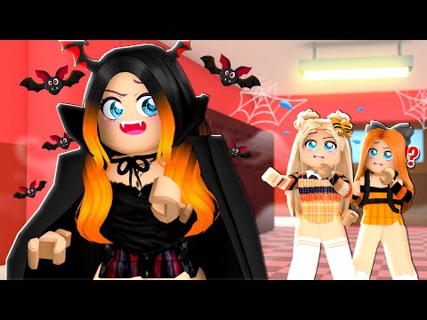A VAMPIRE WAS THE NEW GIRL AT SCHOOL IN BROOKHAVEN! (ROBLOX BROOKHAVEN RP)