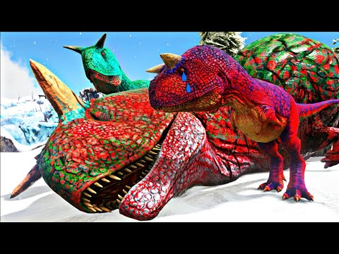 Adotei um Carnotauro Ferido! Irmãos em PERIGO! Dinossauros Ark Survival Evolved (PT/BR)