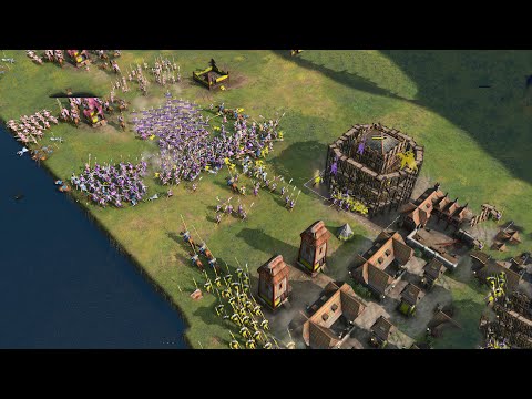 Age of Empires 4 – 2v2v2v2 CBA EPIC COMEBACK | Multiplayer Gameplay