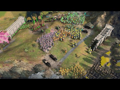 Age of Empires 4 – 4v3 COUNTERING THE ENEMY ARMY | Multiplayer Gameplay
